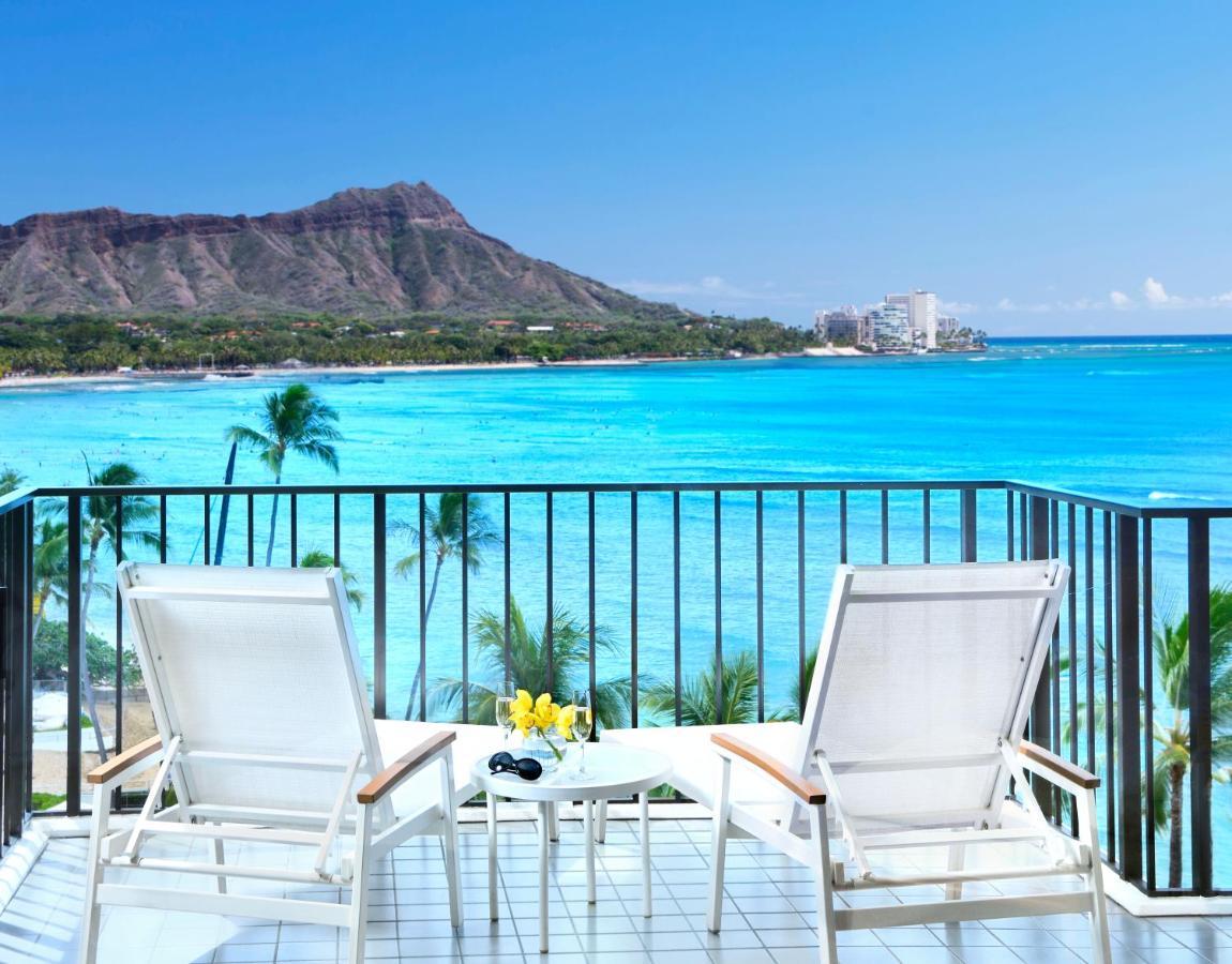 Halekulani - No Resort Fee Honolulu Exterior foto Diamond Head from the Outrigger Reef on the Beach